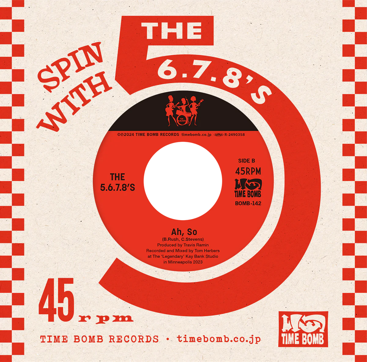 The 5.6.7.8’S - Mahjong A Go-Go / Ah, So -7” single