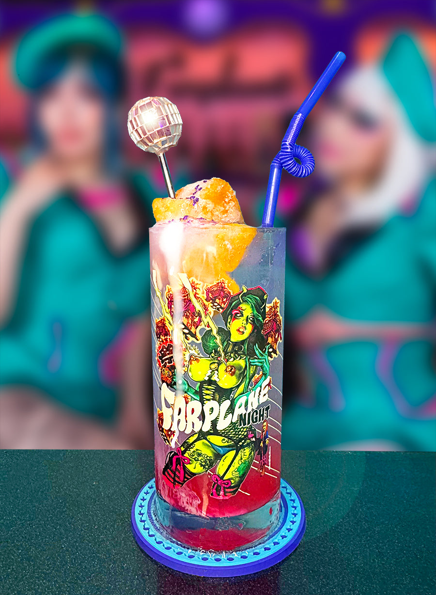 "FARPLANE NIGHT" Collectible Glass
