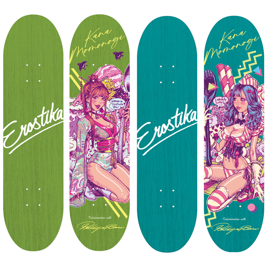 ロッキンジェリービーン 桃乃木かな スケボー Shaved Ice lover 桃乃木かな x Rockin'Jelly Bean” Skate Deck. – EROSTIKA