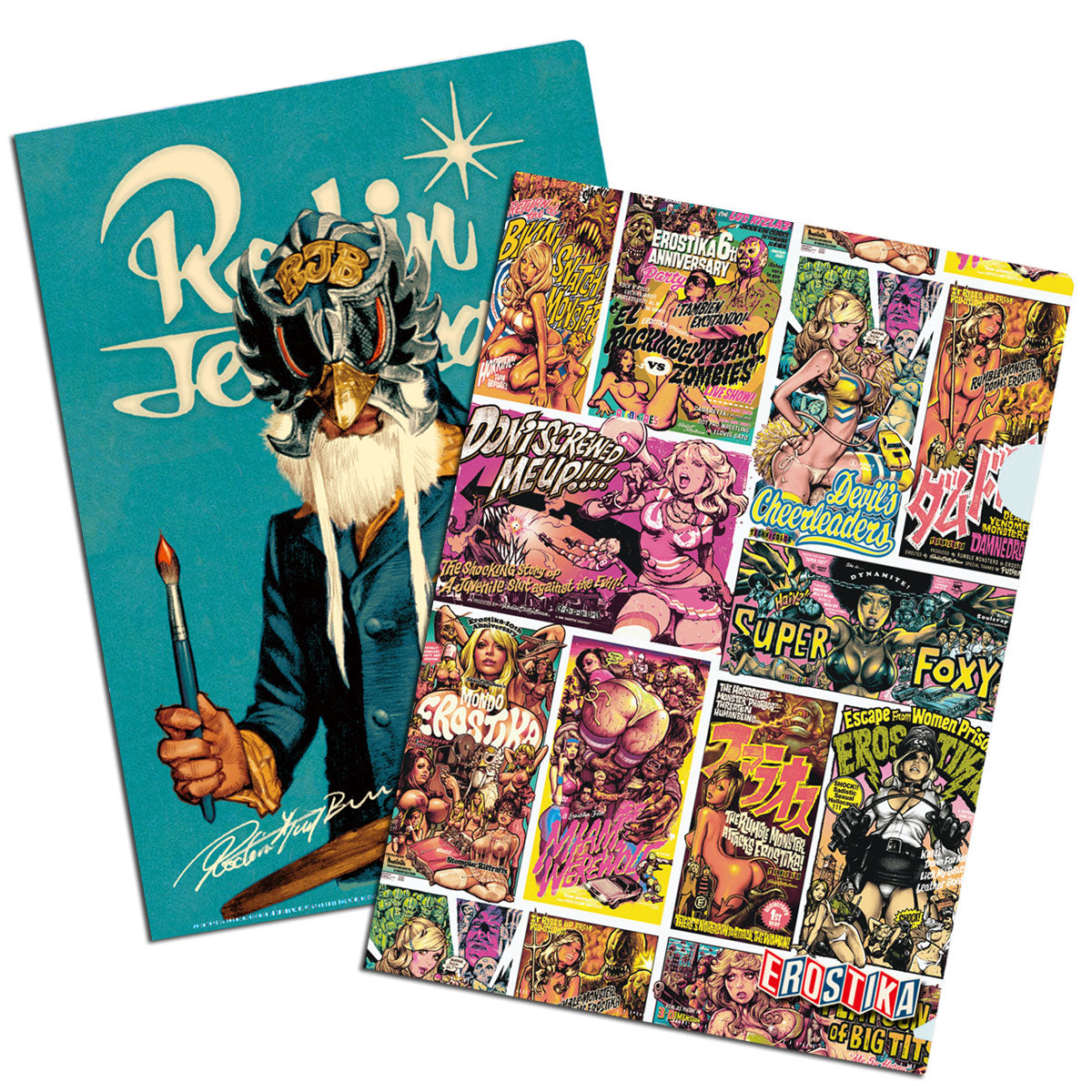 Rockin'Jelly Bean” & “Decades of EROSTIKA” Clear File Set of 2