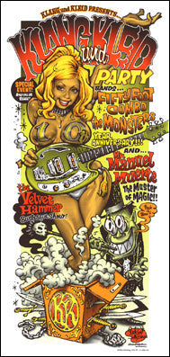 "KLUNG UND KLEID PARTY" Silk Screen Print