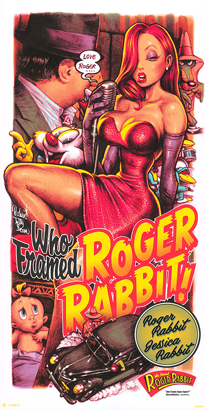 "Who Framed Roger Rabbit" by Rockin'Jelly Bean x Cyclops Print