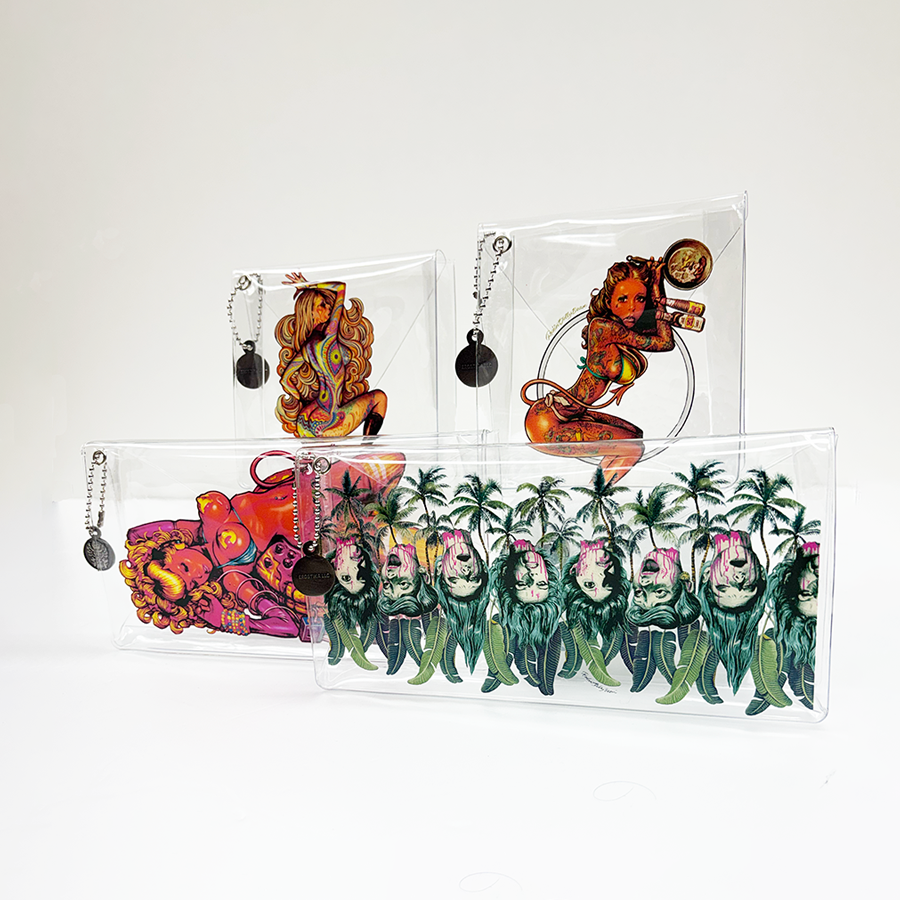 Rockin'Jelly Bean Clear PVC Pouch