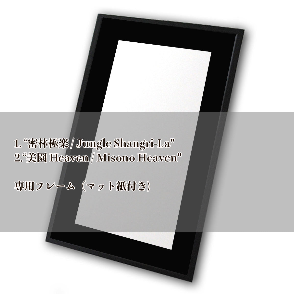 額装：No.1 / No.2