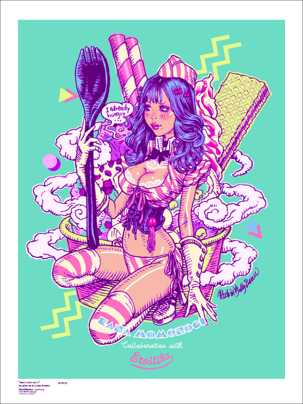 桃乃木かな x Rockin'Jelly Bean” Silk Screen Print 2. – EROSTIKA 桃乃木かな x Rockin'Jelly Bean” Silk Screen Print 2. – EROSTIKA