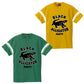 "BLACK ALLIGATOR PARTY"  LINE T-SHIRT / FLOCKY PRINT