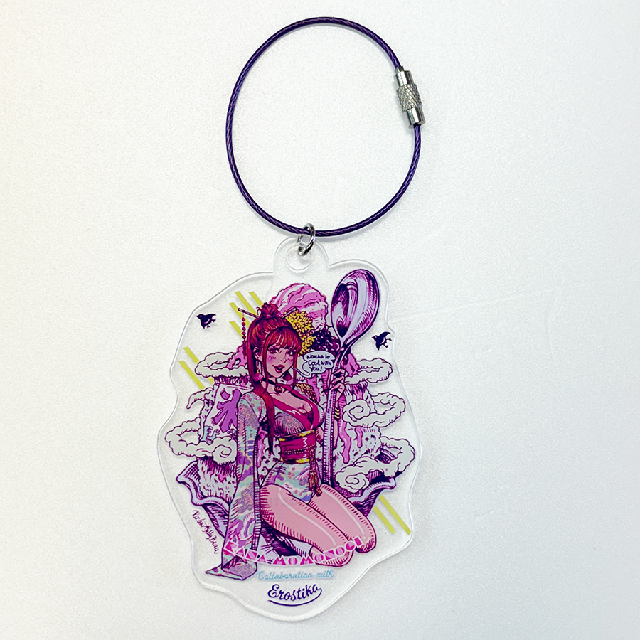 “Kana Momonogi x Rockin'Jelly Bean” Acrylic Keychain