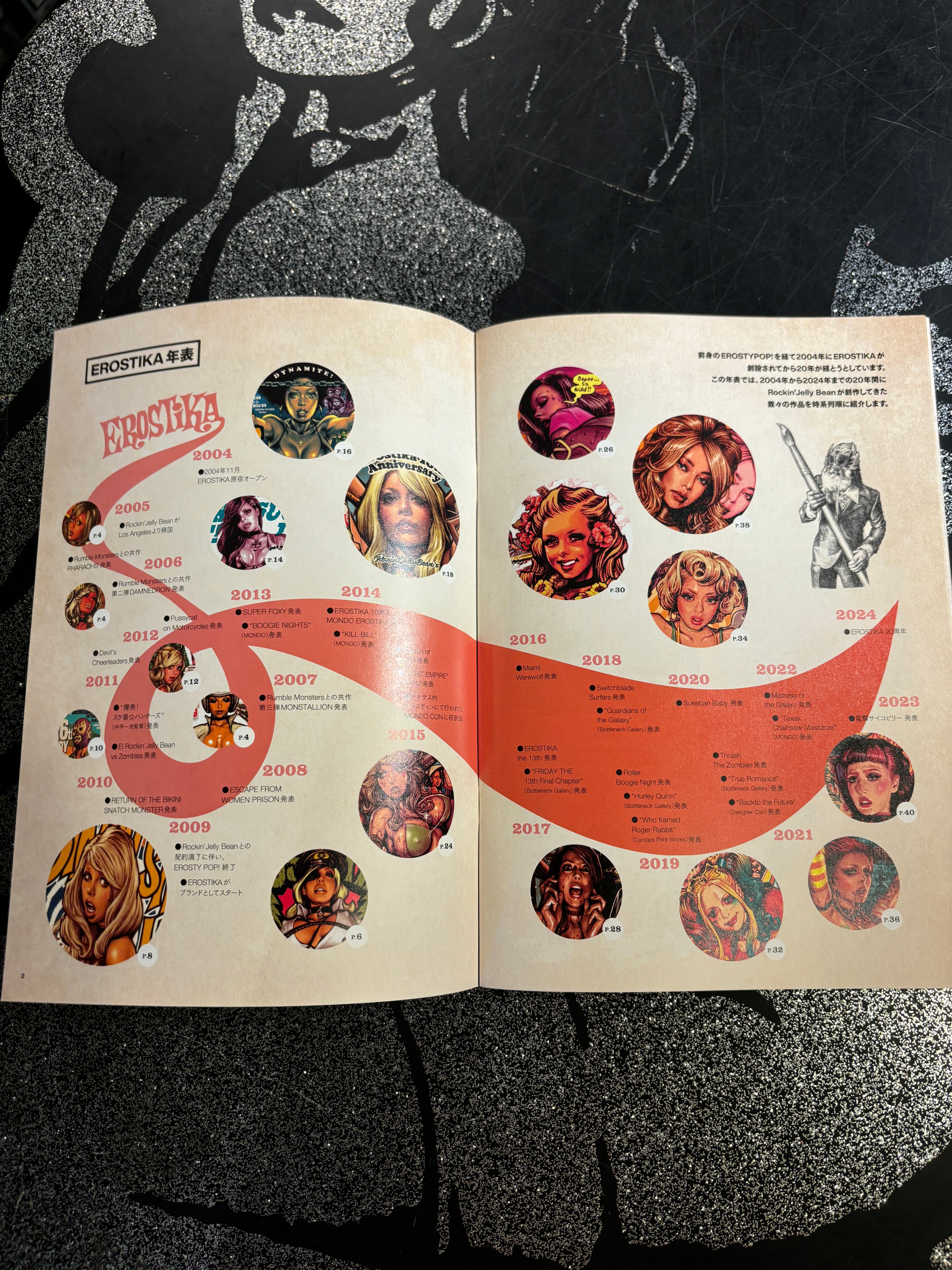 ロッキンジェリービーン HORROR, SEX and VIOLENCE 図録 HORROR, SEX and VIOLENCE』BOOKLET – EROSTIKA