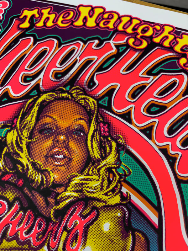 The Naughty Cheer Heads シルクスクリーン ポスター NAUGHTY CHEERHEADZ