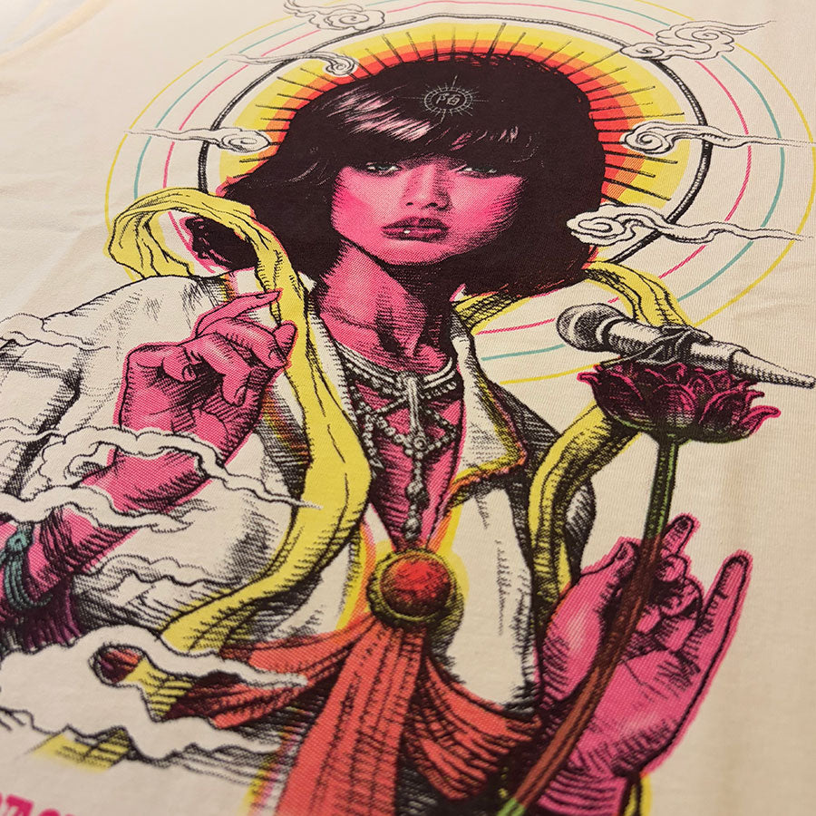 “MOMOE BOSATSU” Square T-Shirt