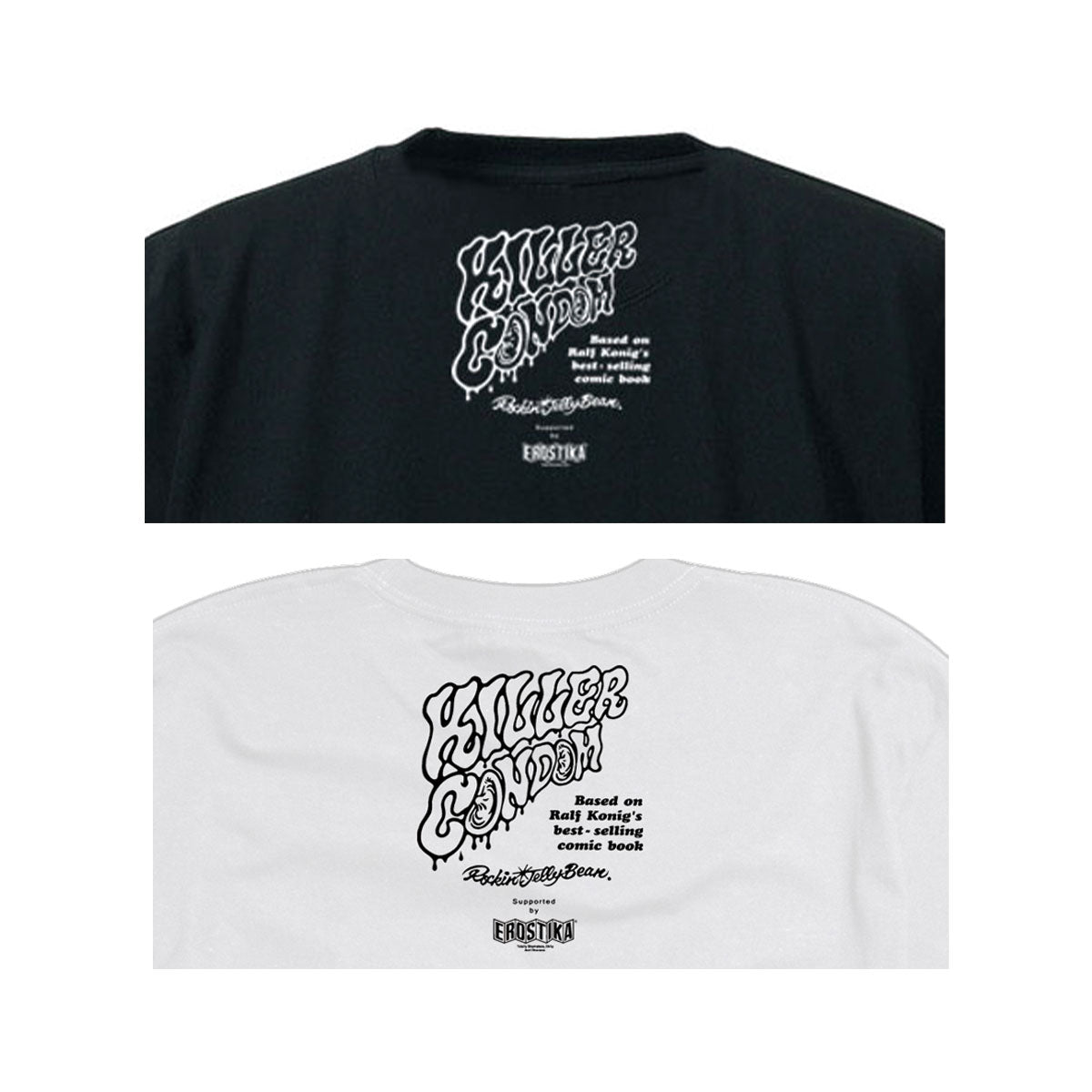 KILLER CONDOM” original version 3/4 sleeve T-shirt – EROSTIKA