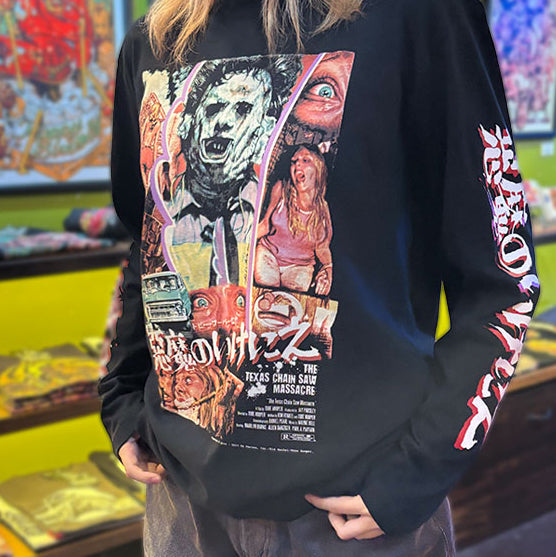 "The Texas Chain saw Massacre"  LONG SLEEVE T-SHIRT