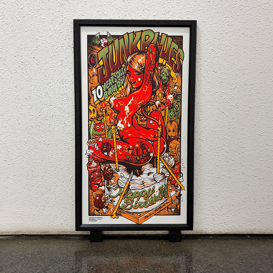“JUNK BLUES 10th Anniversary” Silk Screen Print