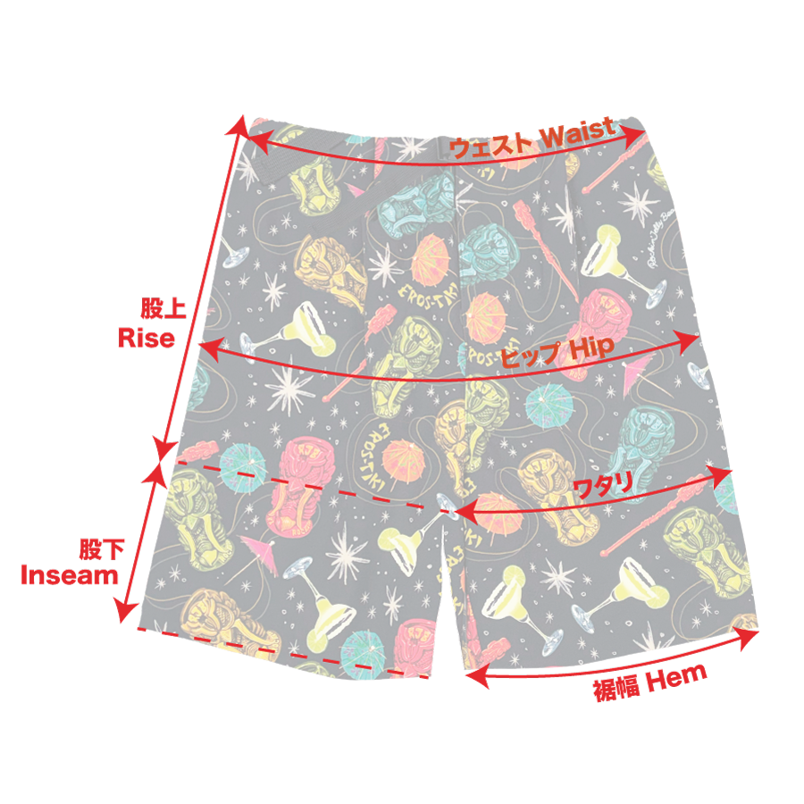“EROS-TIKI” Short Pants