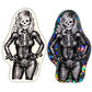 "Skull girl on a motorcycle" Sticker