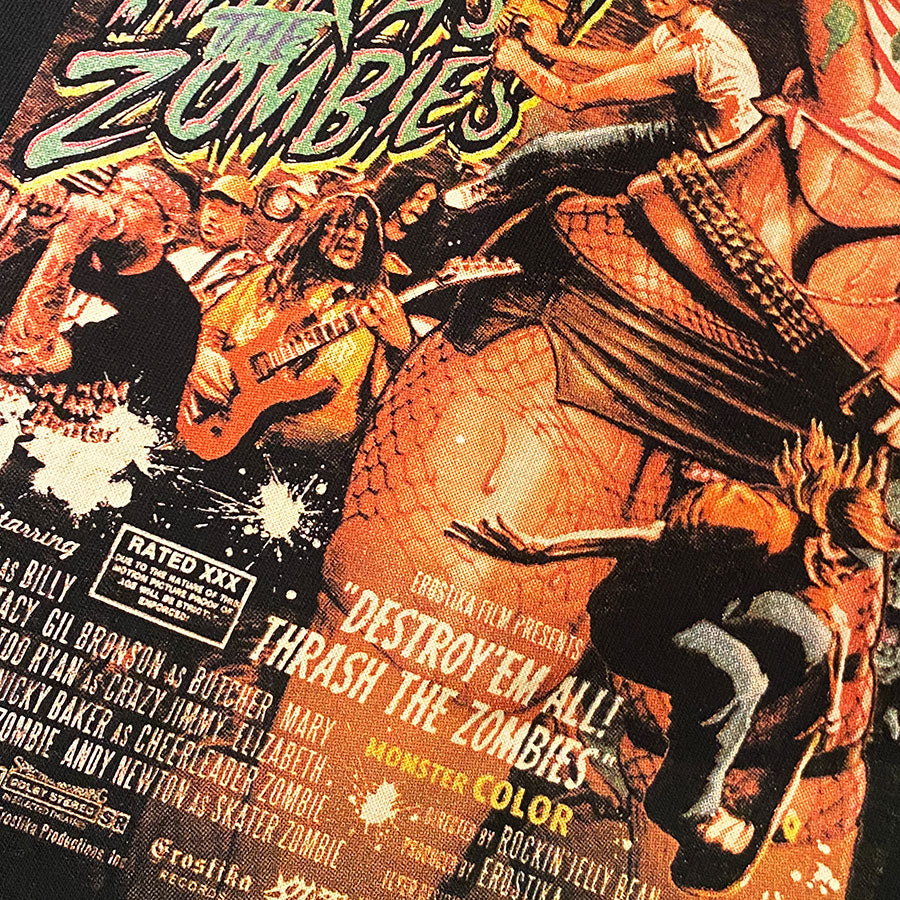 "Destroy'em All!　Thrash the Zombies"  LS T-shirt